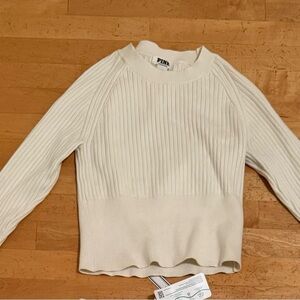 Victoria's Secret PINK Cream Ribbed Top